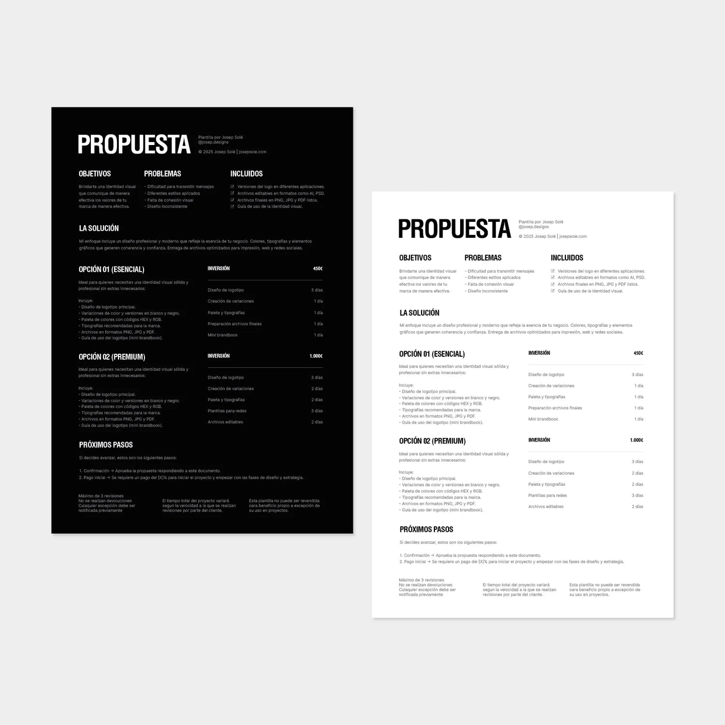 Pack Propuesta Proyectos